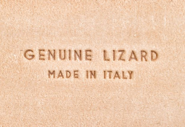 Lizard/Echsen Leder Damen Gürtel CARIBBEAN in Farbe Grau